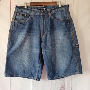 Vintage US Polo Assn Men’s Sz 36 Jean Shorts, Y2K Denim Baggy Carpenter Shorts